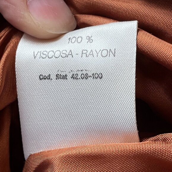 La Matta Womens 100% Leather Coat Cardigan Sz 4 Made in Italy - Picture 12 of 12